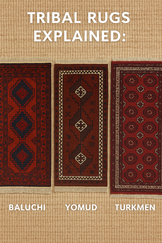 Tribal Rugs Explained: Baluchi, Yomud, and Turkmen Designs