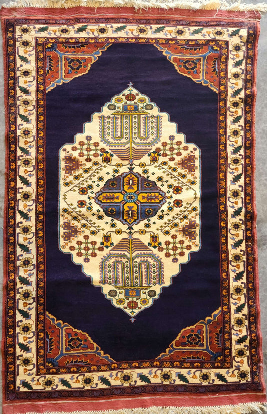 Handmade Karghai Rug – 3x6 Feet | Afghan Tribal Medallion Design(sn:3639)