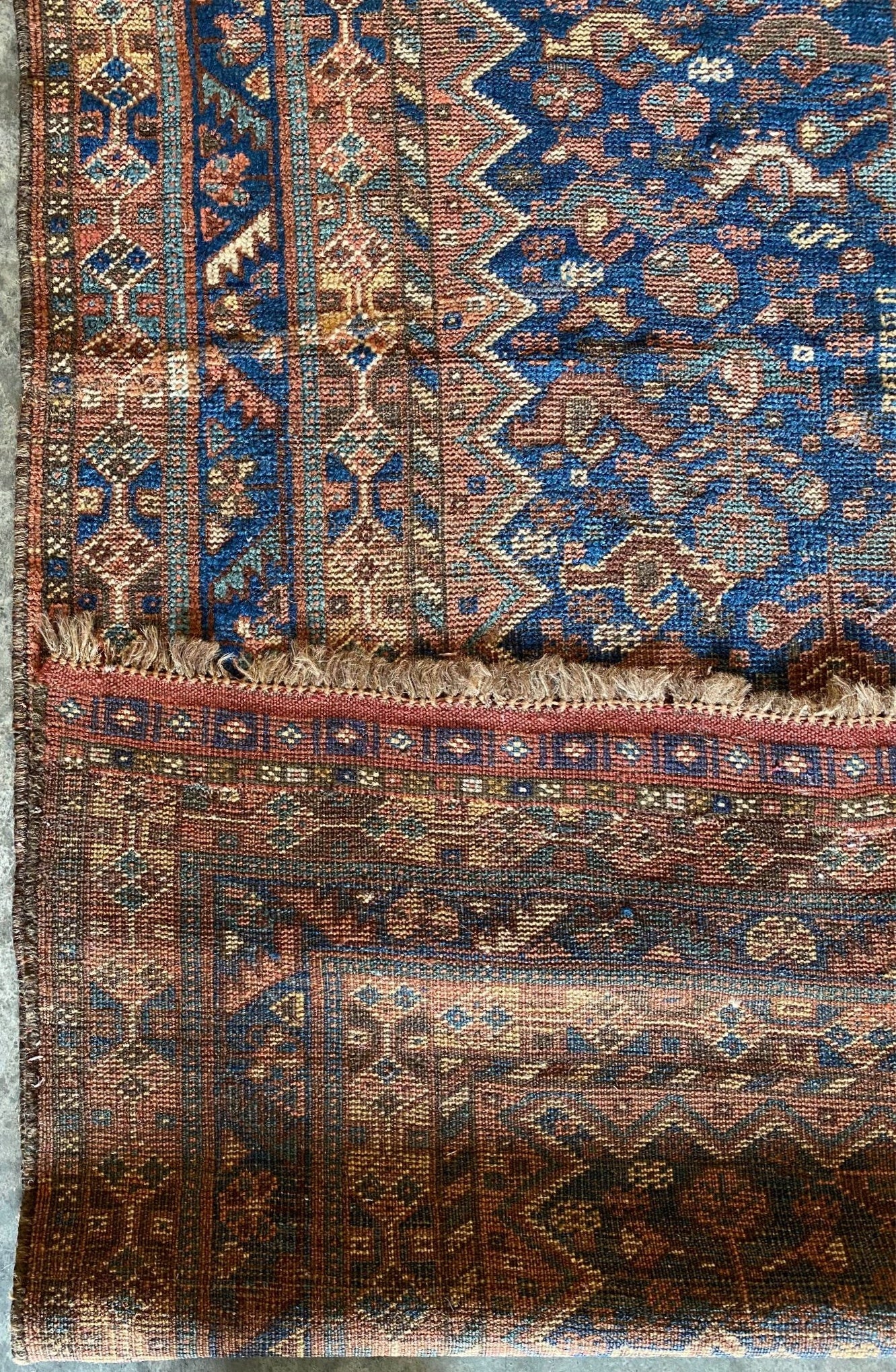 Vintage Persian Heriz Rug | 5.3 x 7 Ft | Hand-Knotted Wool (SN:7793)