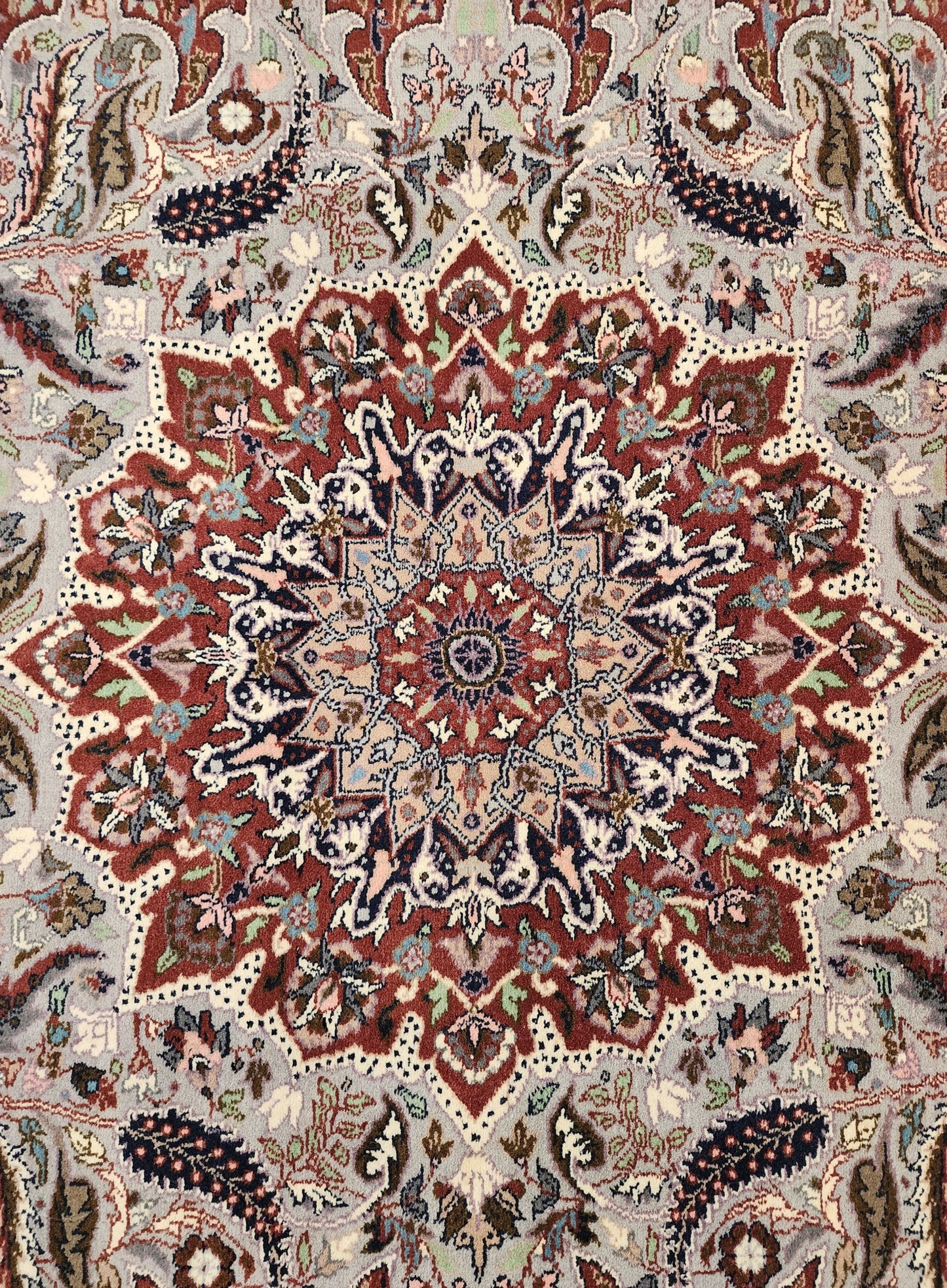 Kashan Persian Rug – 4.5x7 Feet – Hand-Knotted Wool, Classic Medallion Design (SN:LP127)