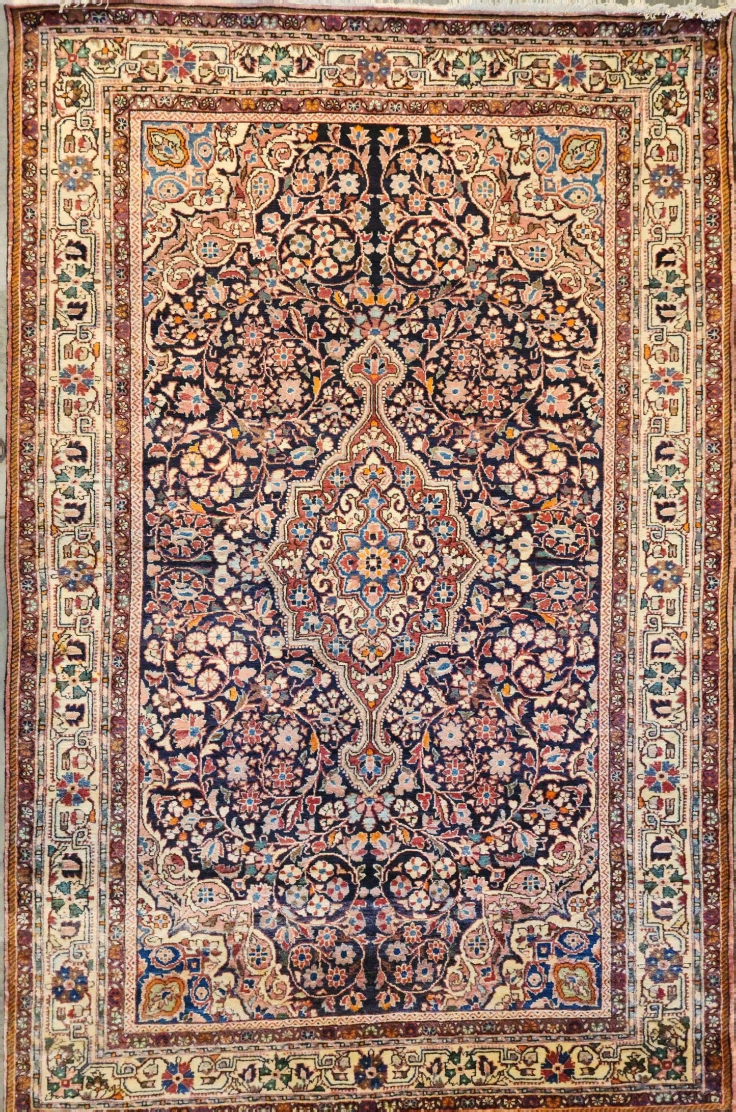 Blue Bakhtiari 4.4 X 6.8 Feet (Sn:2452)