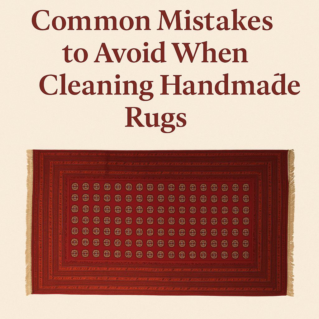 Common Mistakes to Avoid When Cleaning Handmade Rugs