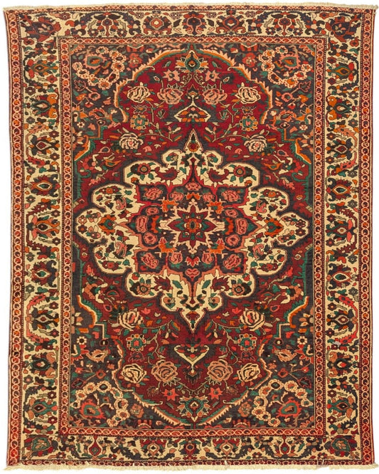 Red Persian Bakhtiari 7X10 Feet (Sn:5883)