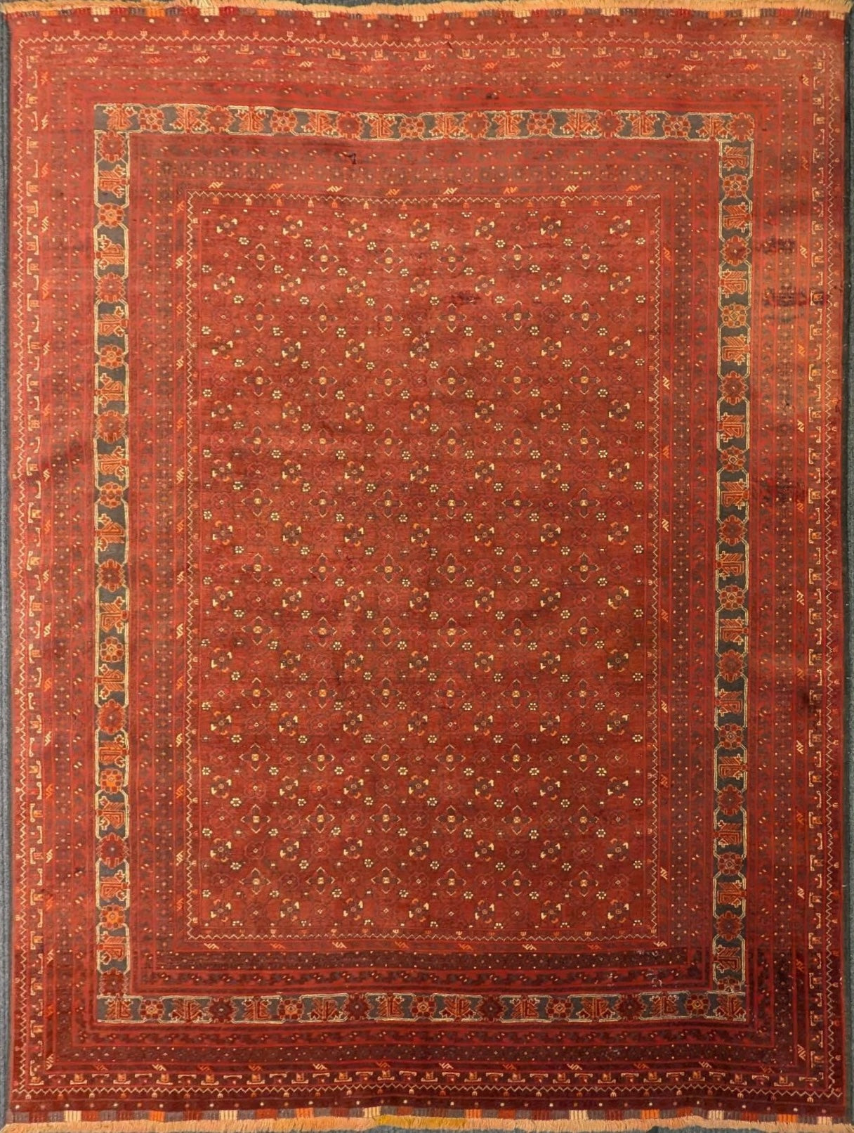 Antique Red Turkmen 7x10 feet (sn:7317)