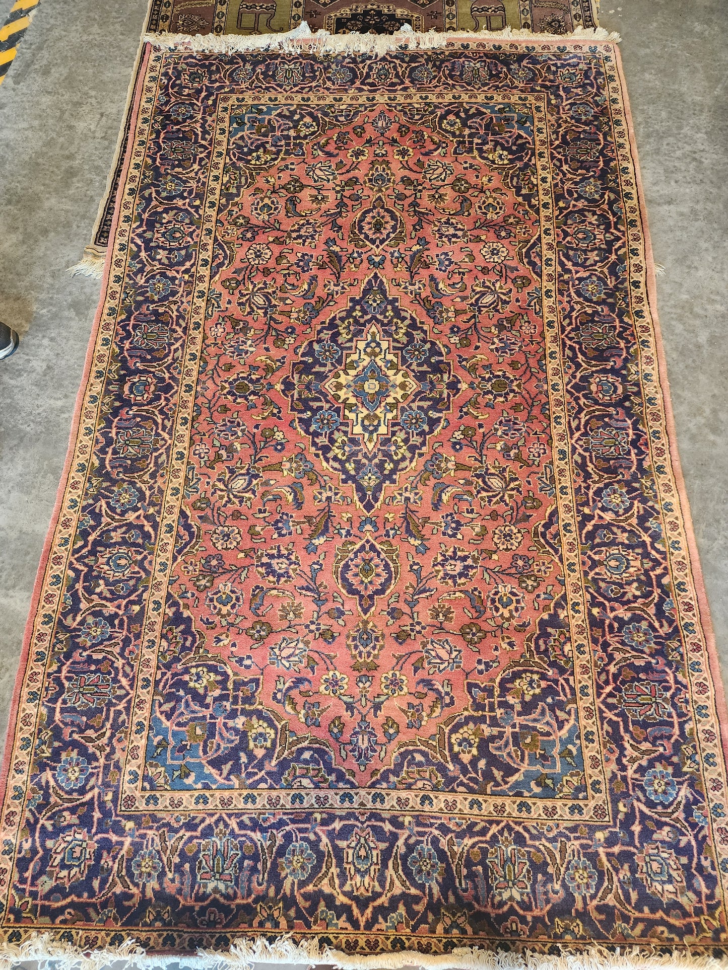 Pink Kashan Vintage 5X8 Feet