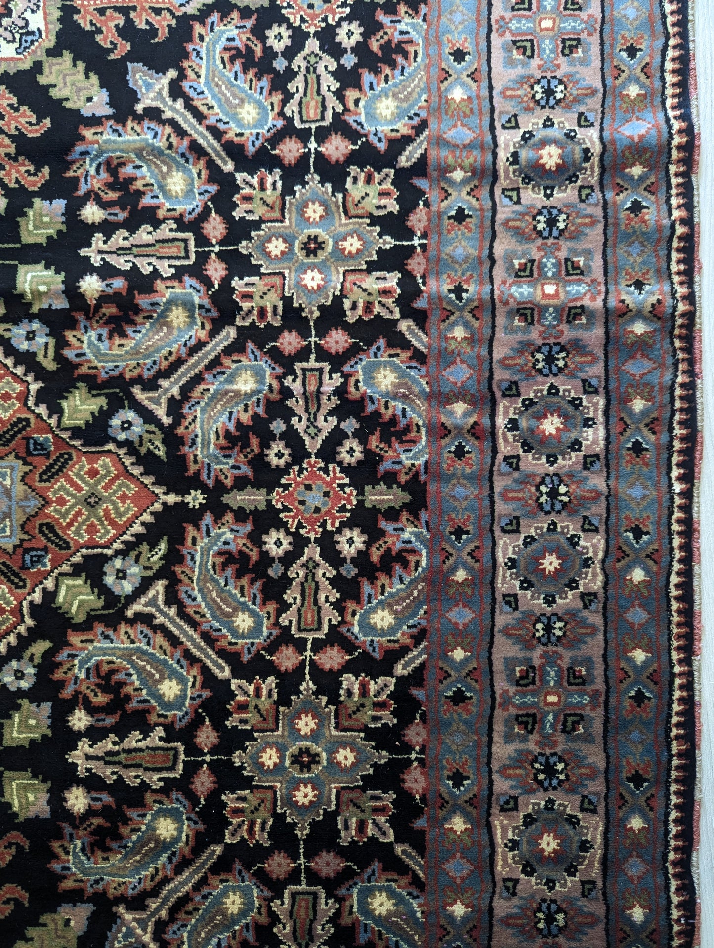 Handmade Persian Nain Rug – 4.5x6 ft | Floral Medallion | Wool & Silk (Sn:6691)