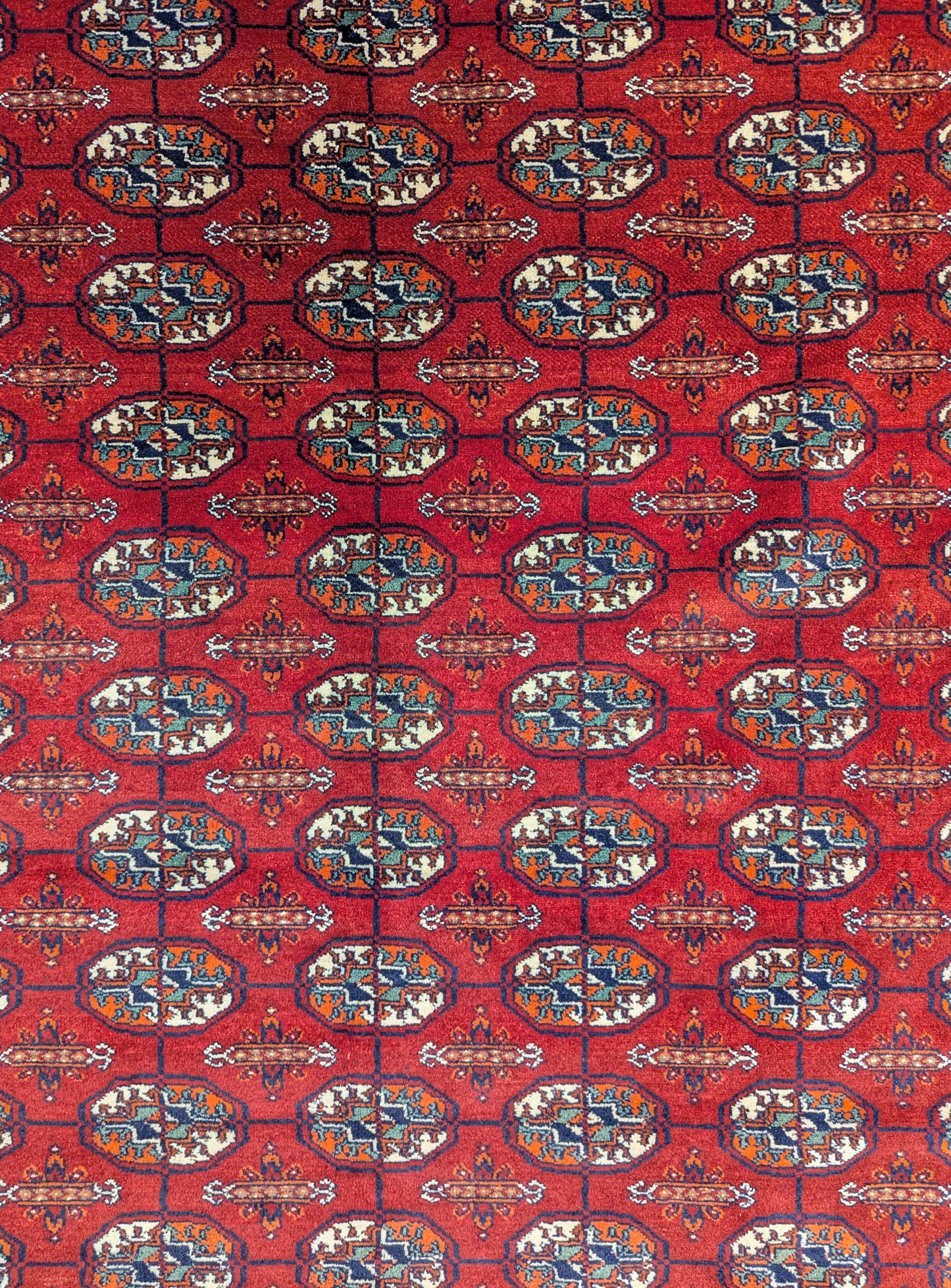 Vintage Pakistani Bokhara Handmade Wool Rug – 6.5x9 Feet | 45+ Years Old(sn:5907)