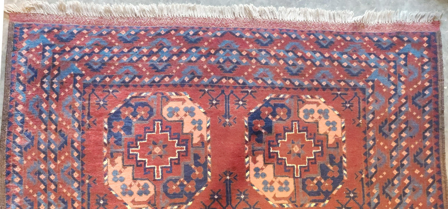 Red Turkmen Bukhara 4X6 Feet